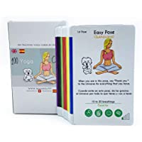 Cartas de Yoga-Pack de 100 Yoga Cards para Todos los Niveles: Principiantes y avanzados- Tarjetas con secuencias…